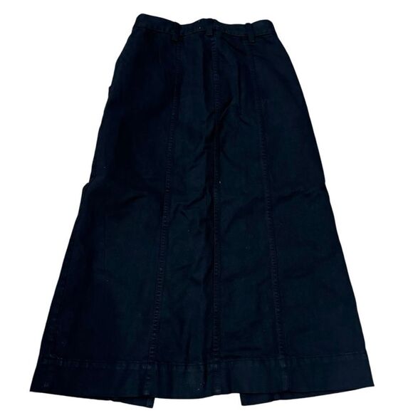 Revolve Mara Hoffman Nikita Denim Jean Black Pencil Midi Skirt - Picture 9 of 11